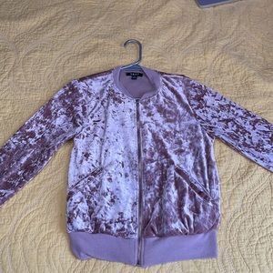 Pink velvet jacket